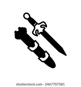 Juguete Espada De Plástico Icono Aislado, Ilustración vectorial