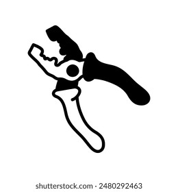 Toy Plier Glyph Icon, Vector illustration