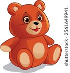 Toy, plush, cartoon teddy bear