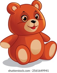 Toy, plush, cartoon teddy bear