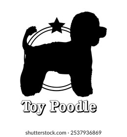 Toy Poodle dog silhouette,  dog, dog breeds, logo, vector, silhouette, logo design, animal, illustration, icon, sign, design, black,  symbol, pet