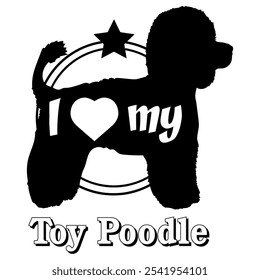  Toy Poodle dog silhouette, i love my dog,  dog, dog breeds, logo, vector, silhouette, animal, illustration, icon, sign, black, pet,