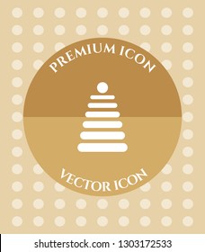 Toy Pyramid Icon for Web, Applications, Software & Graphic Designs.