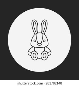 toy rabbit doll icon