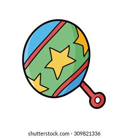 toy rattle doodle