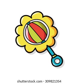 toy rattle doodle