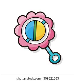 toy rattle doodle