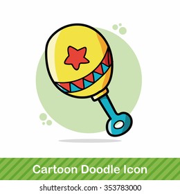 toy rattle doodle