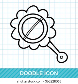 toy rattle doodle