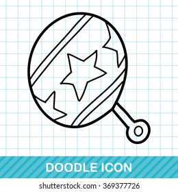 toy rattle doodle