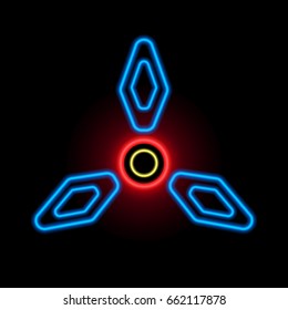 Toy to relieve stress. Abstract vector illustration.