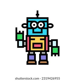 toy robot toy baby color icon vector. toy robot toy baby sign. isolated symbol illustration