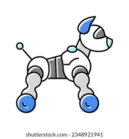 toy robot color icon vector. toy robot sign. isolated symbol illustration