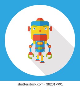 toy robot flat icon