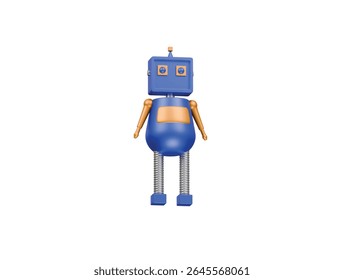  toy robot icon 3d illustration render