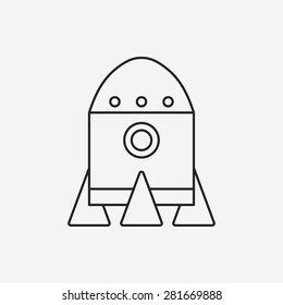 toy rocket icon