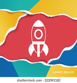 toy rocket icon