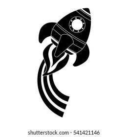toy rocket icon image vector illustration design 
