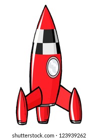 toy rocket, vector image