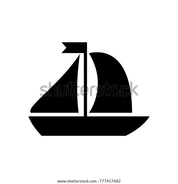 Toy sailing ship\
icon. Children toys Icon. Premium quality graphic design. Signs,\
symbols collection, simple icon for websites, web design, mobile\
app on white background