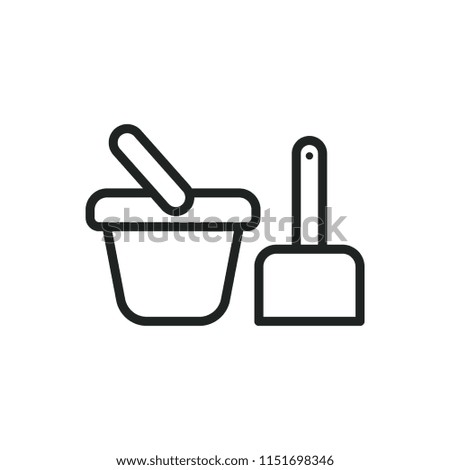 toy sand set   vector icon