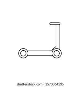 toy scooter line style icon vector illustration design