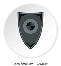 Toy shield icon. Flat illustration of shield vector icon for web design