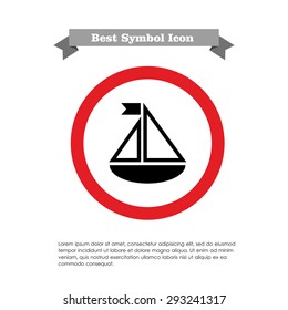 Toy ship icon
