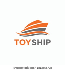 Toy Ship Logo Vector Design Symbol