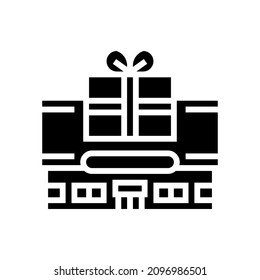 toy shop glyph icon vector. toy shop sign. isolated contour symbol black illustration