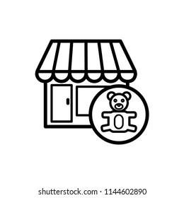 toy shop icon vector template