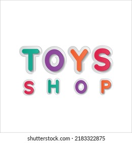 Diseño del logo de la tienda de juguetes. Diseño del logo del coche de juguete para niños. Diseño del logotipo de Toy shop Creative