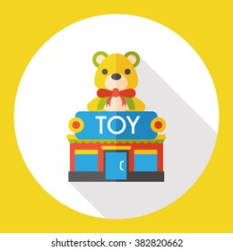 toy shop store flat icon