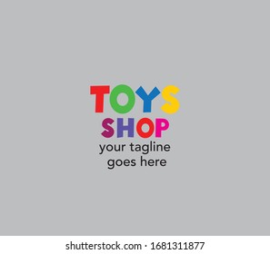 Toy shop vector logo design, Kids toys Creative logo design