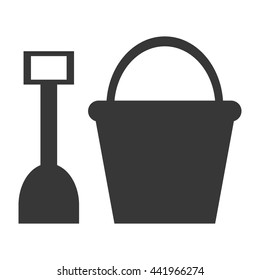 toy shovel and bucket