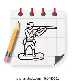 toy soldier doodle