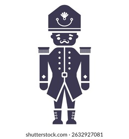 Icono de línea de soldado de juguete. Ilustración vectorial