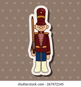 Toy Soldiers theme elements vector,eps