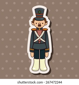 Toy Soldiers theme elements vector,eps