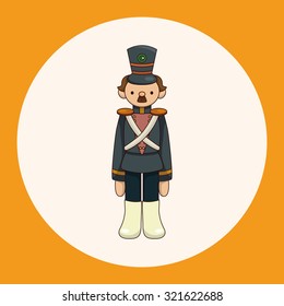 Toy Soldiers theme elements vector,eps