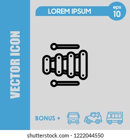 Toy sound icon vector