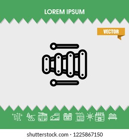 Toy sound icon vector