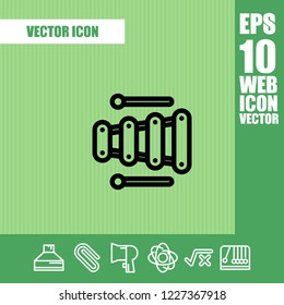 Toy sound icon vector