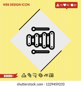 Toy sound icon vector