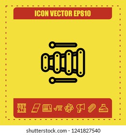Toy sound icon vector