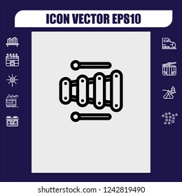 Toy sound icon vector