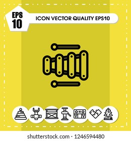 Toy sound icon vector
