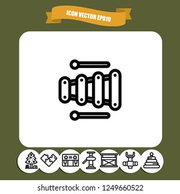 Toy sound icon vector