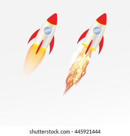 a toy space rocket