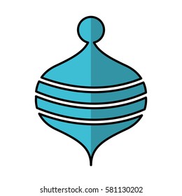 Toy spinning top icon